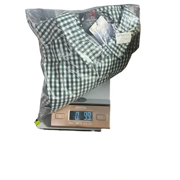 Antigua Oregon Ducks Men XL Ellis LS Woven Gingham Button Down Shirt Green White - Picture 11 of 11